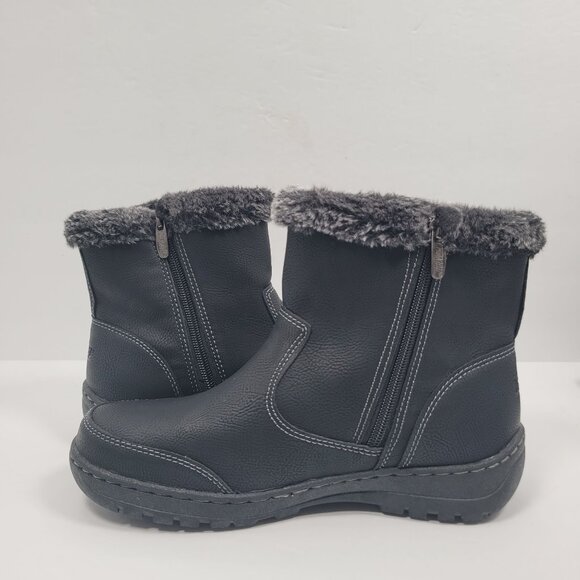 Khombu Addison Women's Black Ankle Boots US size 7M - Picture 8 of 11